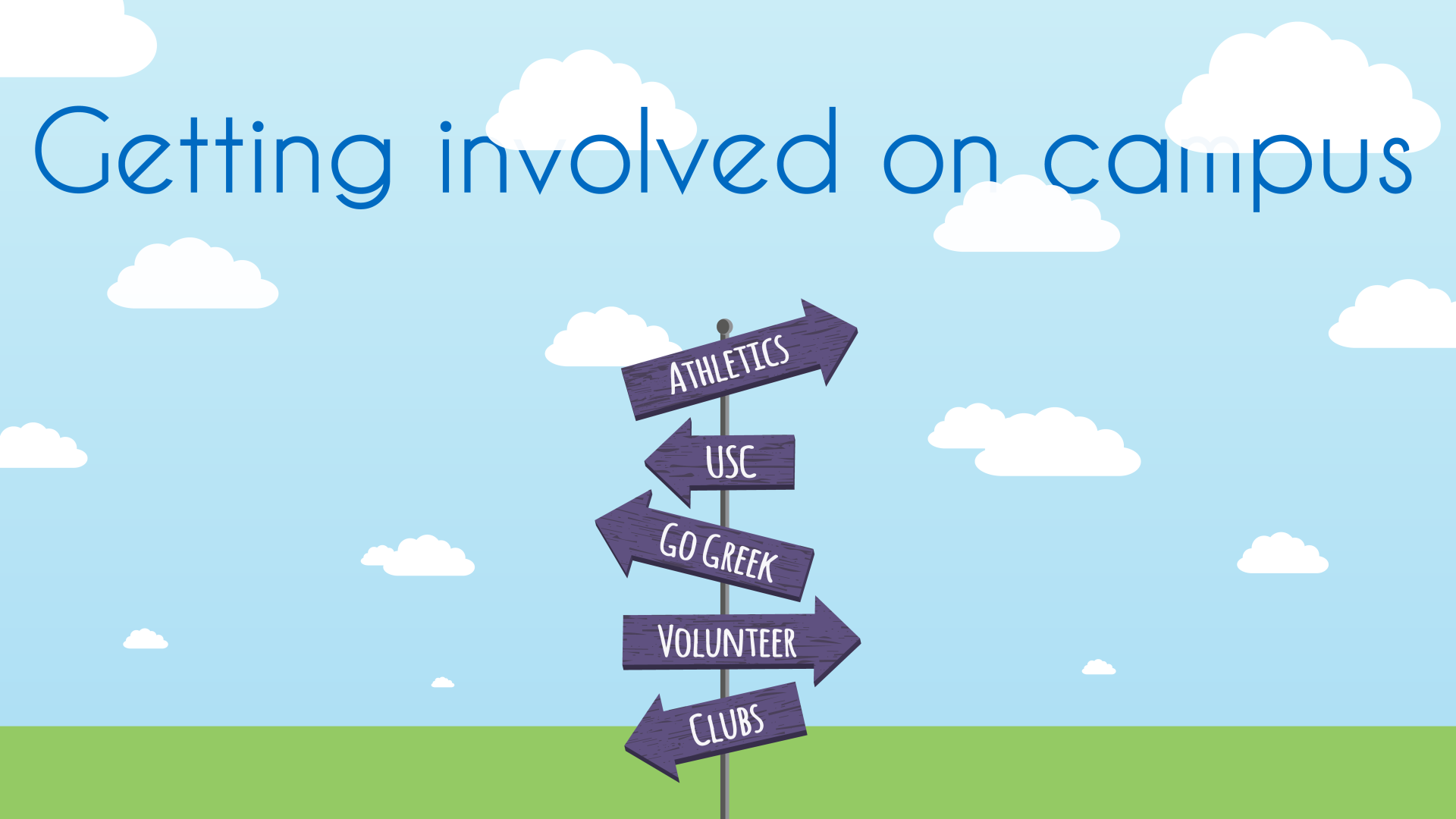 getting involved on campus graphic